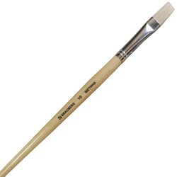 Кисть BRAUBERG, щетина, плоская, № 10, 200203