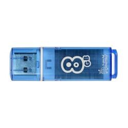 Флеш-память Smartbuy Glossy, 8Gb, USB 2.0, гол, SB8GBGS-B